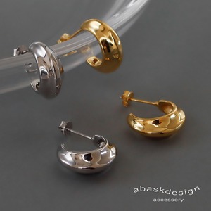 【クリックポスト】SILVER925 フープドロップピアス 1804