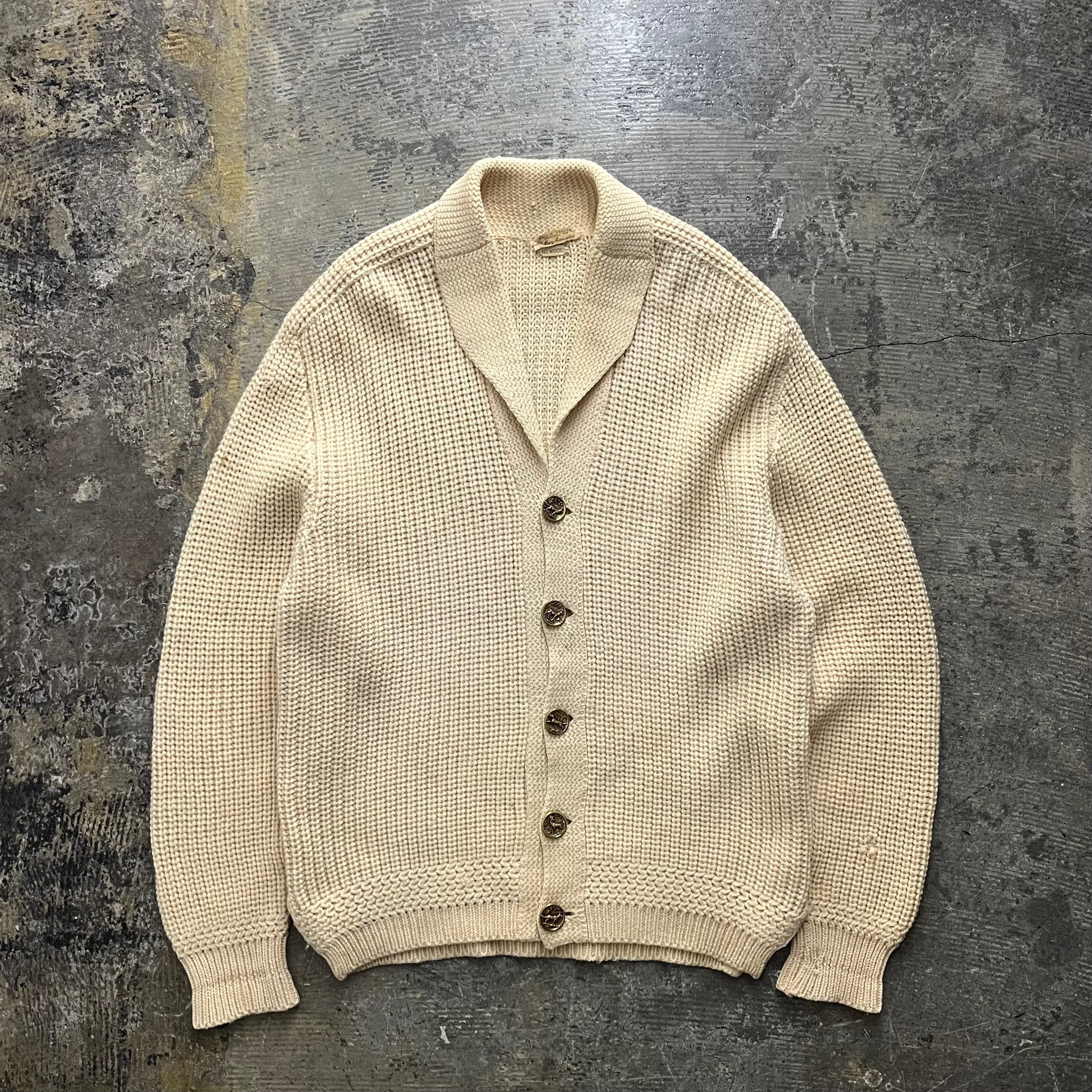 ~50s Macy Associates Knit Cardigan FRANCE製