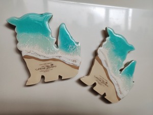 495.オーシャンレジンアート シーサーマグネット