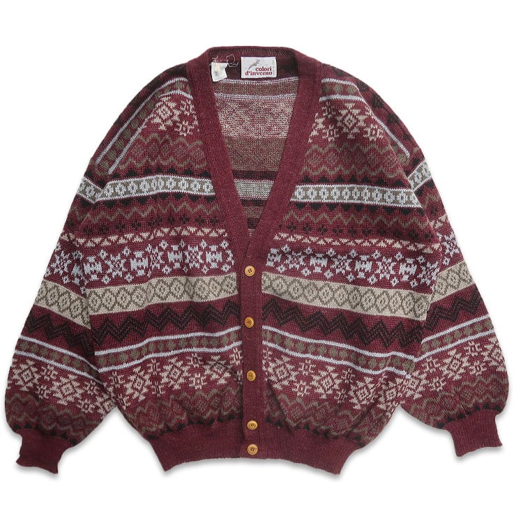 ヴィンテージ　ニット　カーディガン　古着屋 ヴィンテージ カーディガン | ブラウン - レディース 渋谷古着屋 通販