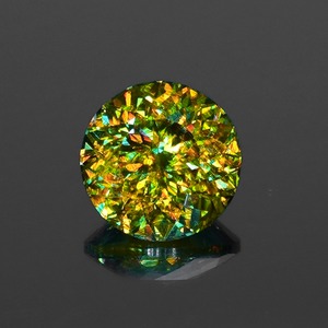 【Bright Brilliant Cut™️ “145 Facets” 】色彩が躍る黄の幻影 1.26ct 天然 スフェーン