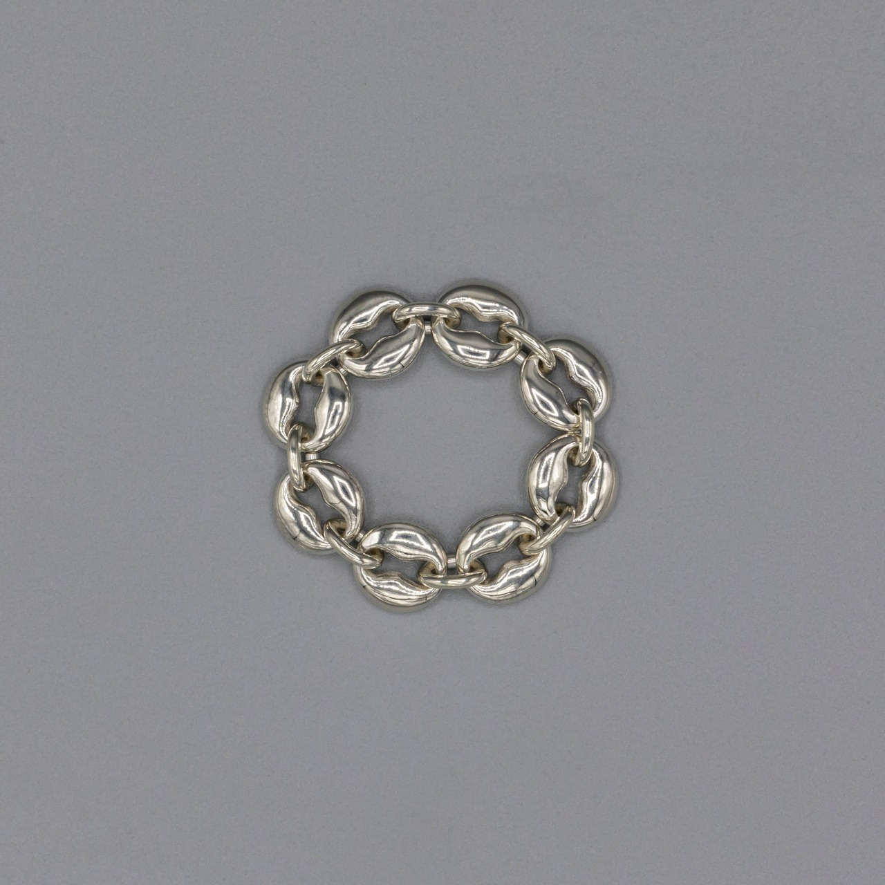 8hole ring Medium  Silver