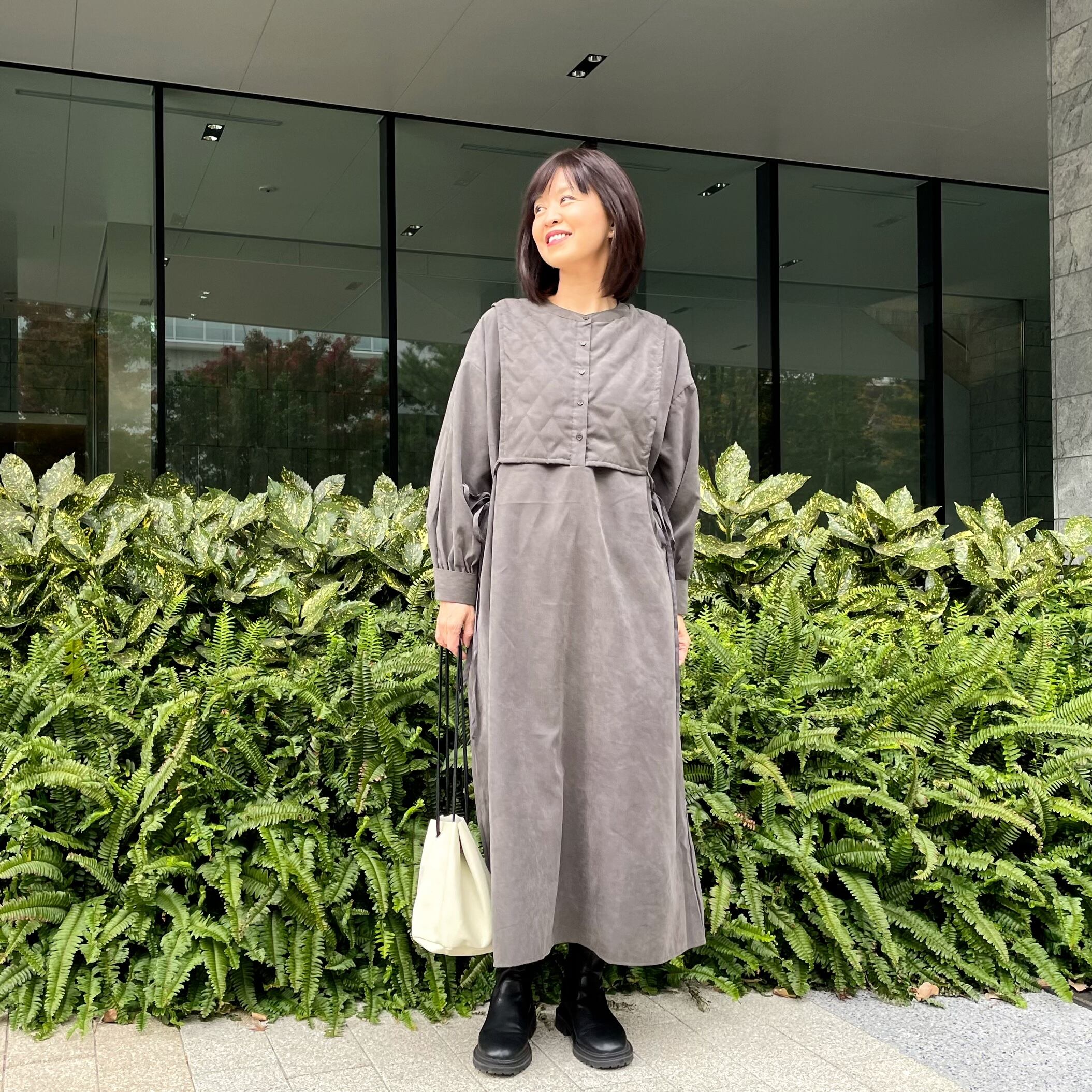 ベスト風キルティング ワンピース | precious for us