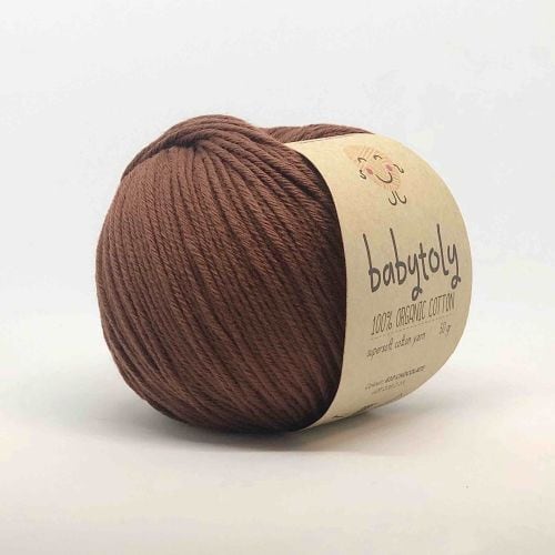babytoly / Organic Cotton Yarn / CHOCOLATE