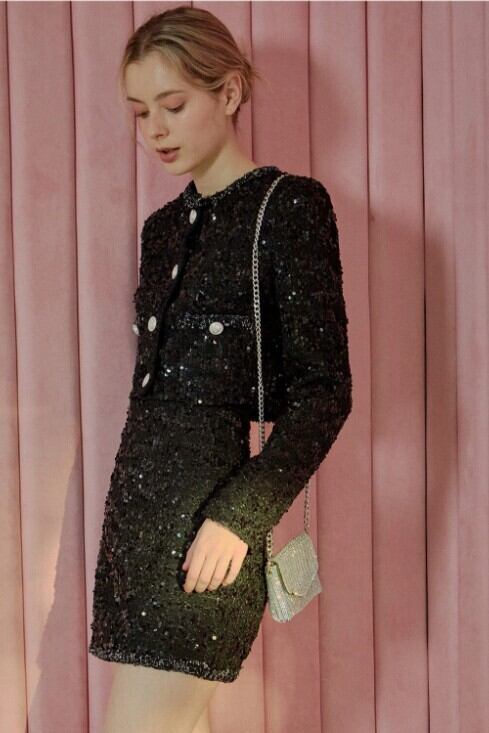 ☆AESPA カリナ 着用！！【IvanaHelsinki】Etoile tweed skirt | もごつ