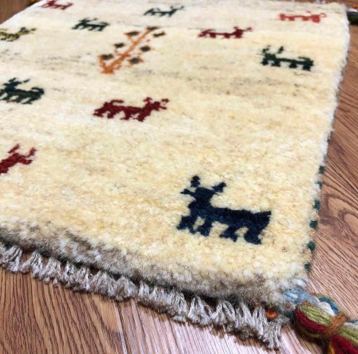 ペルシャギャッベ (ギャベ) チェアマット 椅子の座布団 No.GS-1217