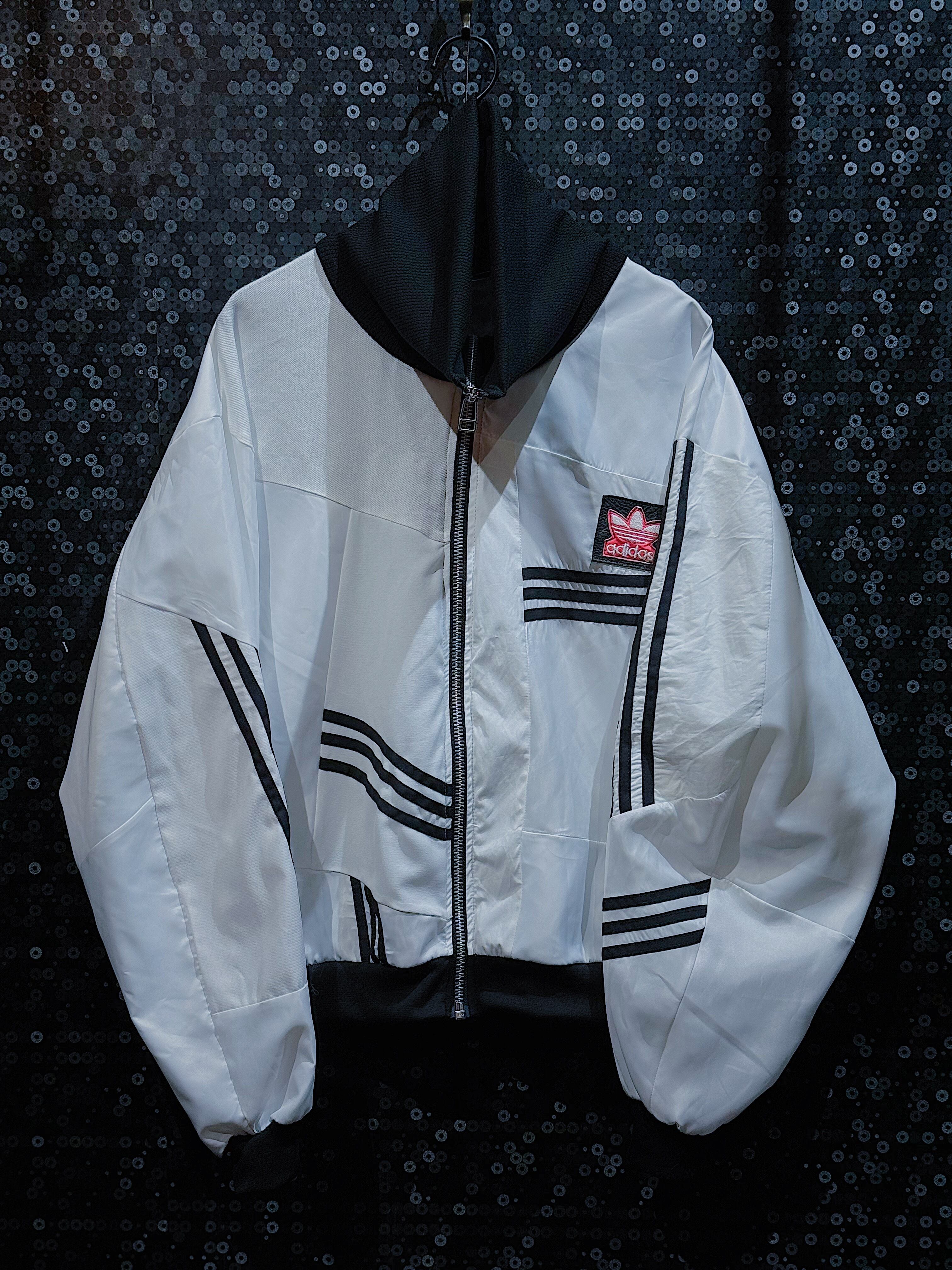 【ÆIEM】special "original re:make" vintage patch work design Highneck track jacket