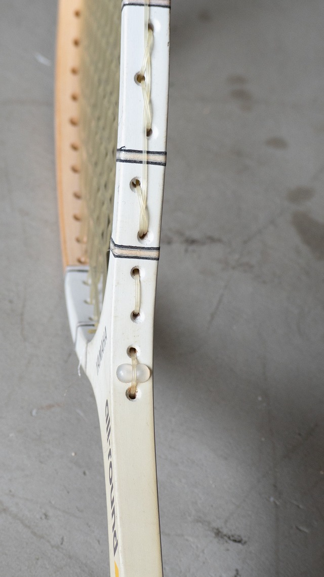 "YAMAHA" '80s vintage Wooden tennis racket