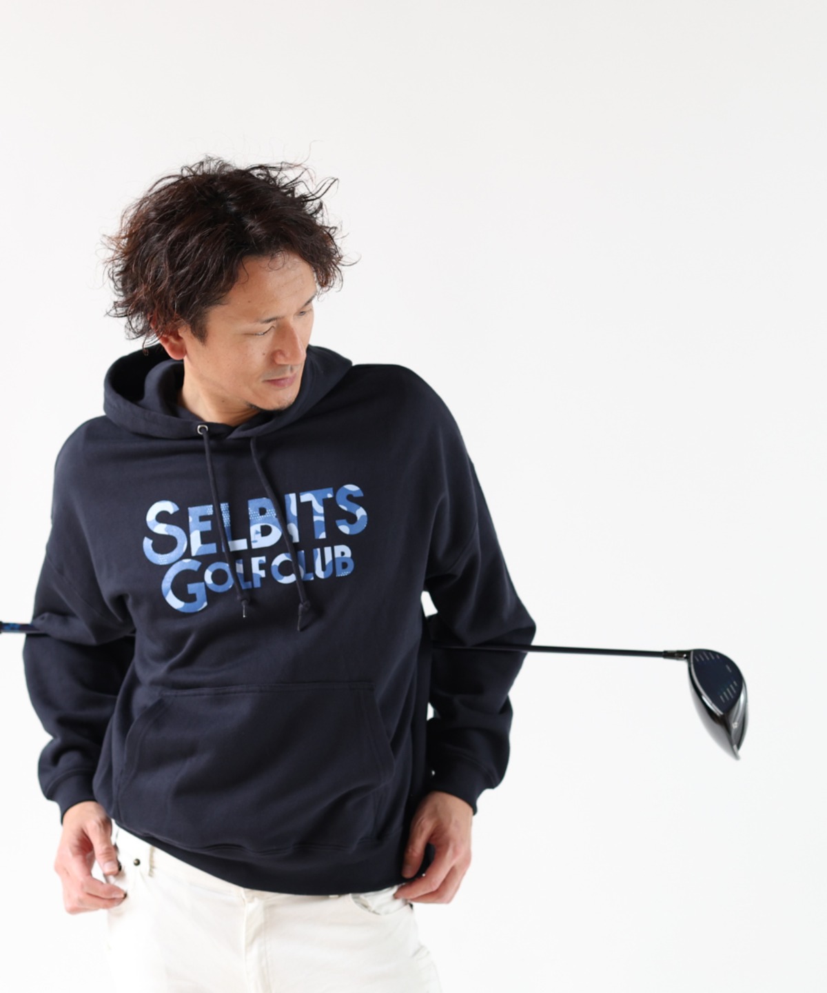 LOGO BLUE CAMOUFLAGE PARKA ”navy” / 迷彩ロゴパーカー | SELBITS