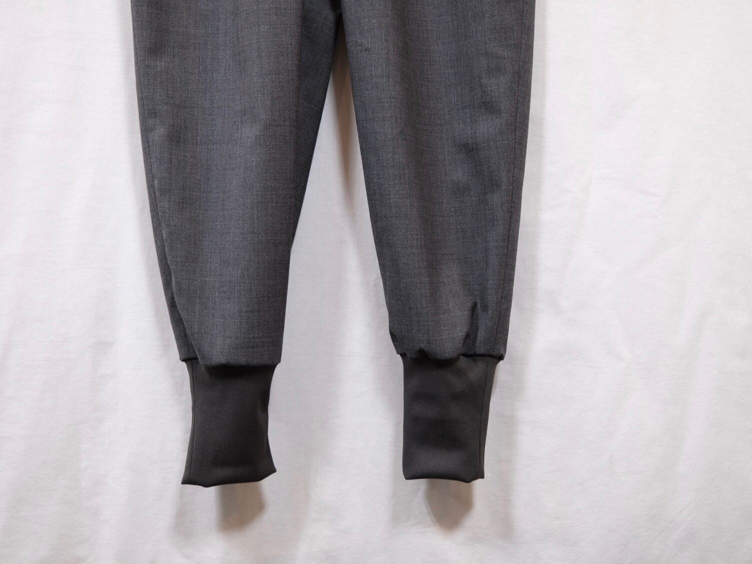 DIGAWEL” 2 Tuck tapered hem rib pants C.Gray” | Lapel online store
