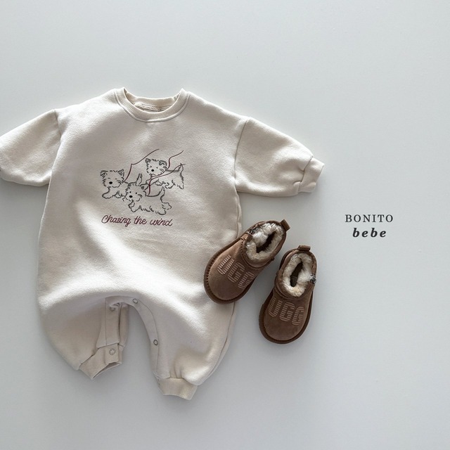 《入荷待ち》送料無料【BONITO】bebe) Check Dumble Hood Suit