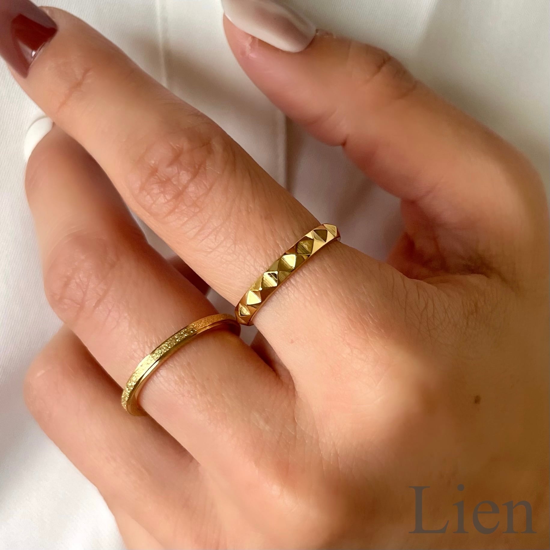 あかさたな☆DIESEL☆ステンレス スタッズリング 輝く スタッズ リング 指輪◇つけっぱなし!OK 316L サージカル