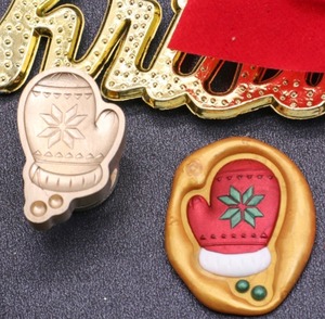 スタンプ（手袋/ミトンタイプ雪模様)