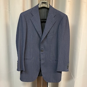 SARTORIA ATTOLINI NAVY STRIPE WOOL JACKET 44