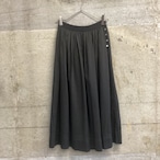 Honore black flared skirt