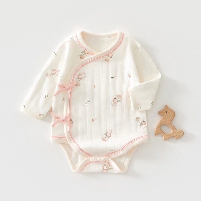 【BABY】ナチュラルリブロンパース