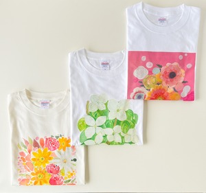 水彩画を着るTシャツ　「深海の人魚姫」