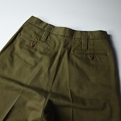 INTÉRIM / HEAVY PIMA TWILL 1-TUCK FRENCH ARMY WIDE TAPERED TROUSER