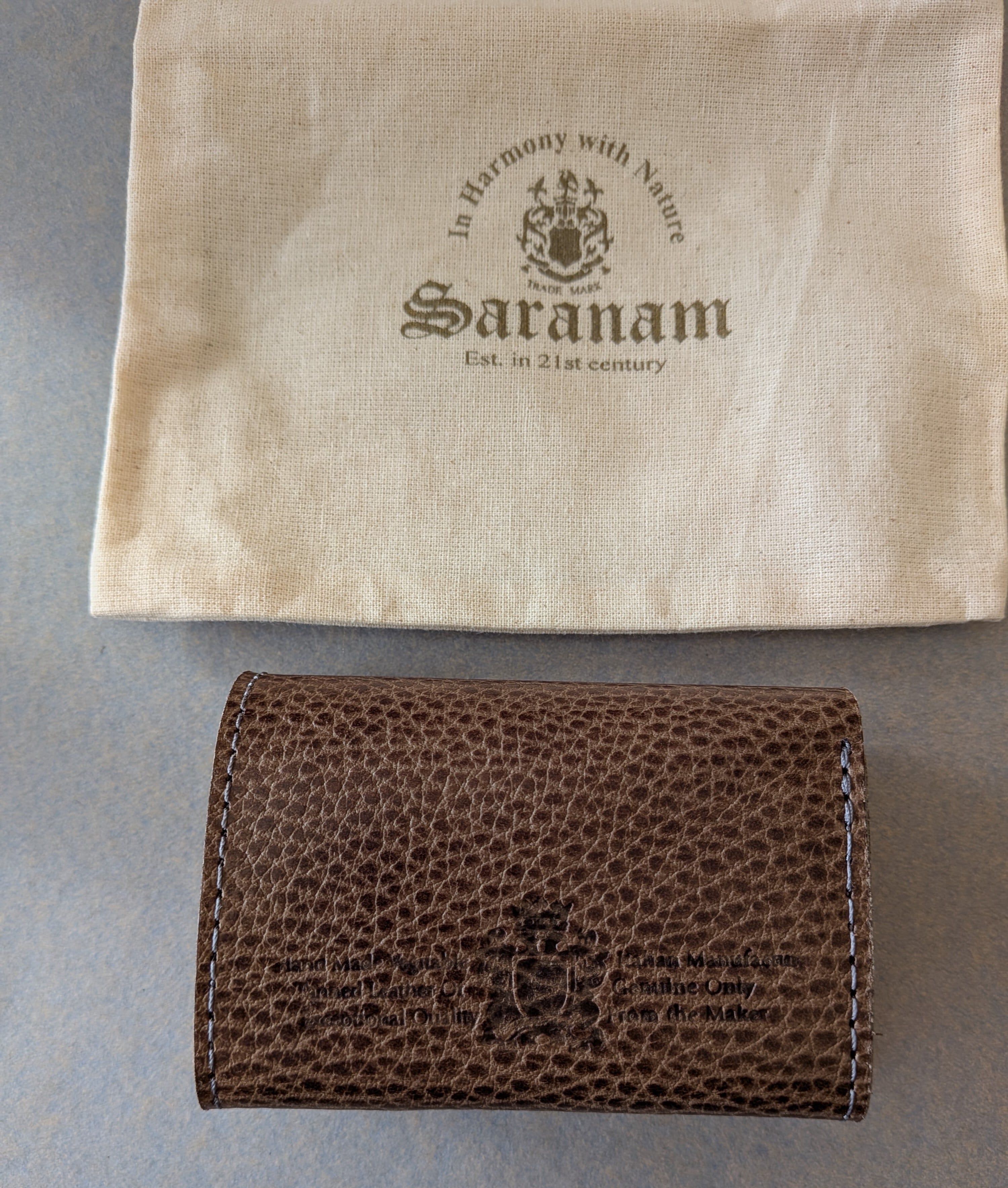 saranam ］サラナン / トリニティーミニ財布 / Dollaro Leather