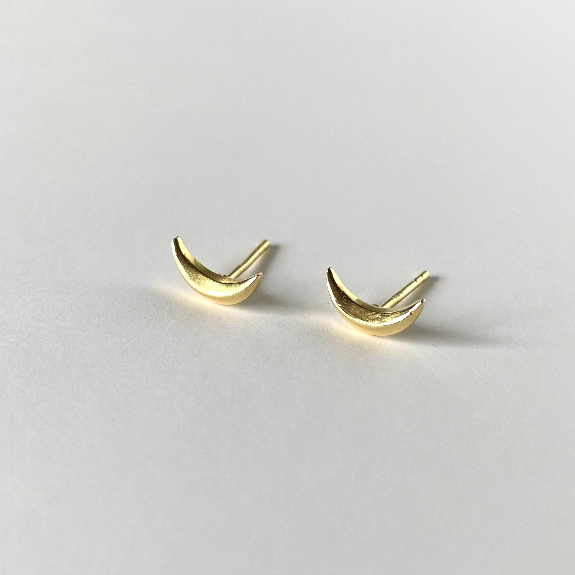 Diane Singh 18k gold plated moon ピアス