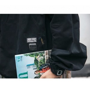 Half-zip tech anorak jacket 1209