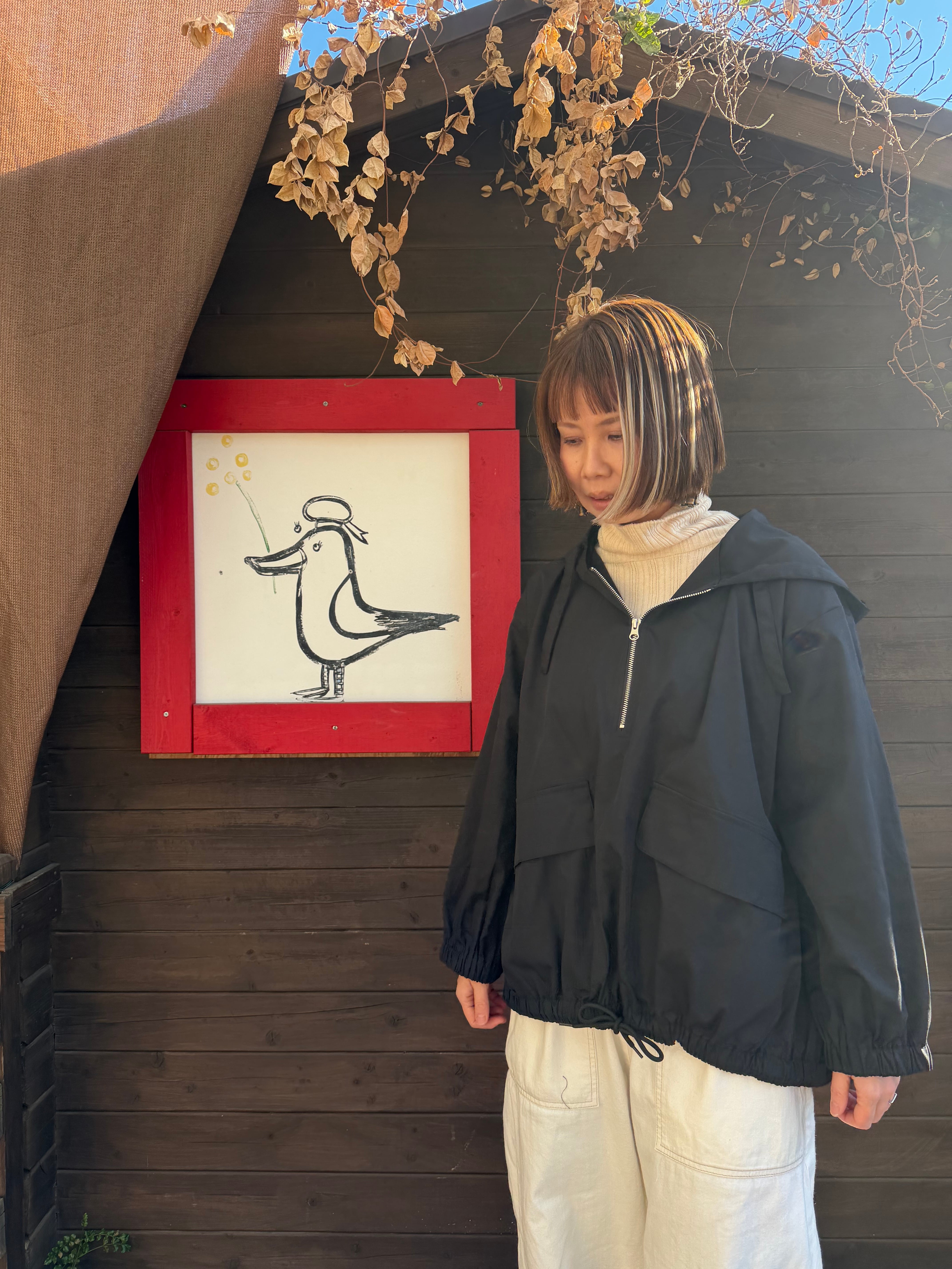 HALF ZIP BIGポケットアノラックパーカー/Mao made'26SS/611309 | WACKY