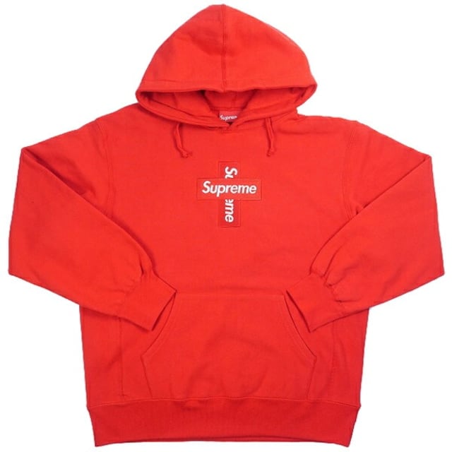 Cross Box Logo Hooded Sweatshirt Lサイズ