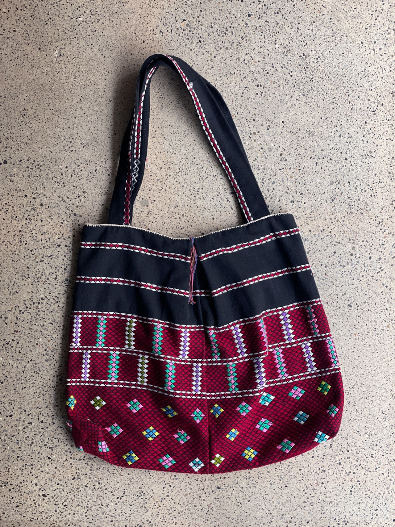 Karen tribe／Vintage fabric bag