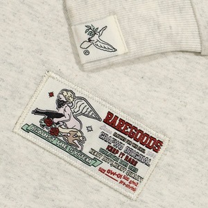 スターレタープリントアメカジロングTシャツ　1088