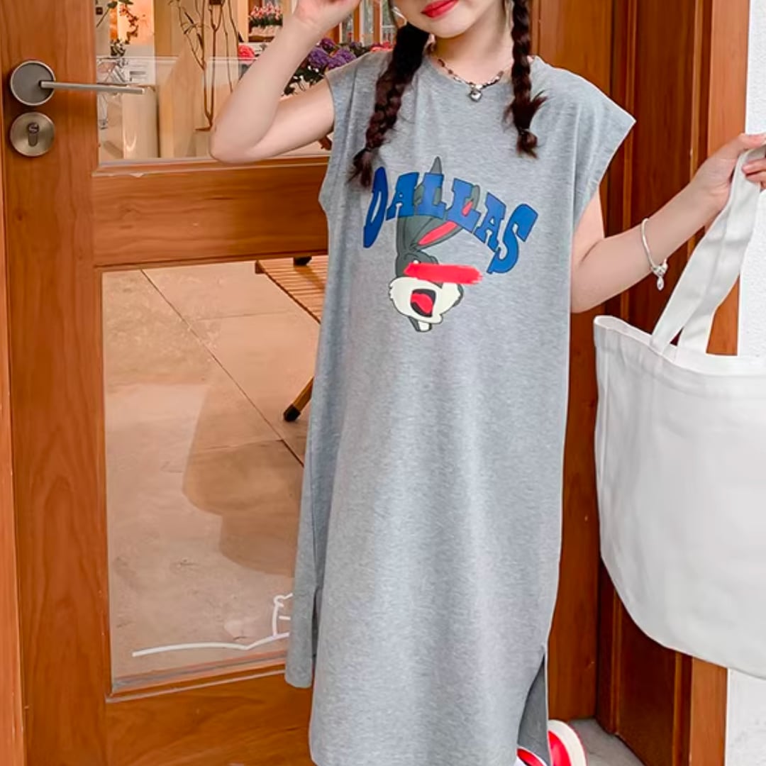 sleeveless one-piece 120cm～160cm (on-001) | lala22 kids