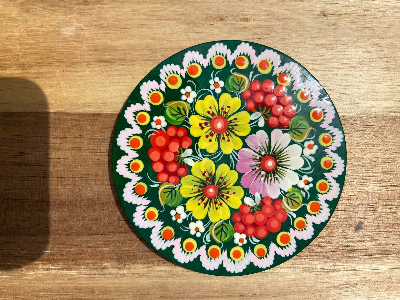 ペトリキフカ塗り 木製マグネット インテリア フラワー 花（Khomenko