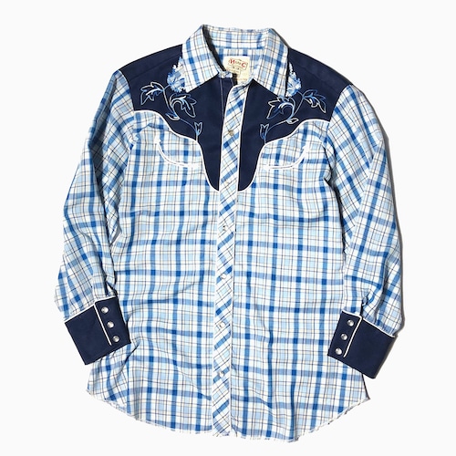 Vintage 70's【H BAR C】Western Shirt
