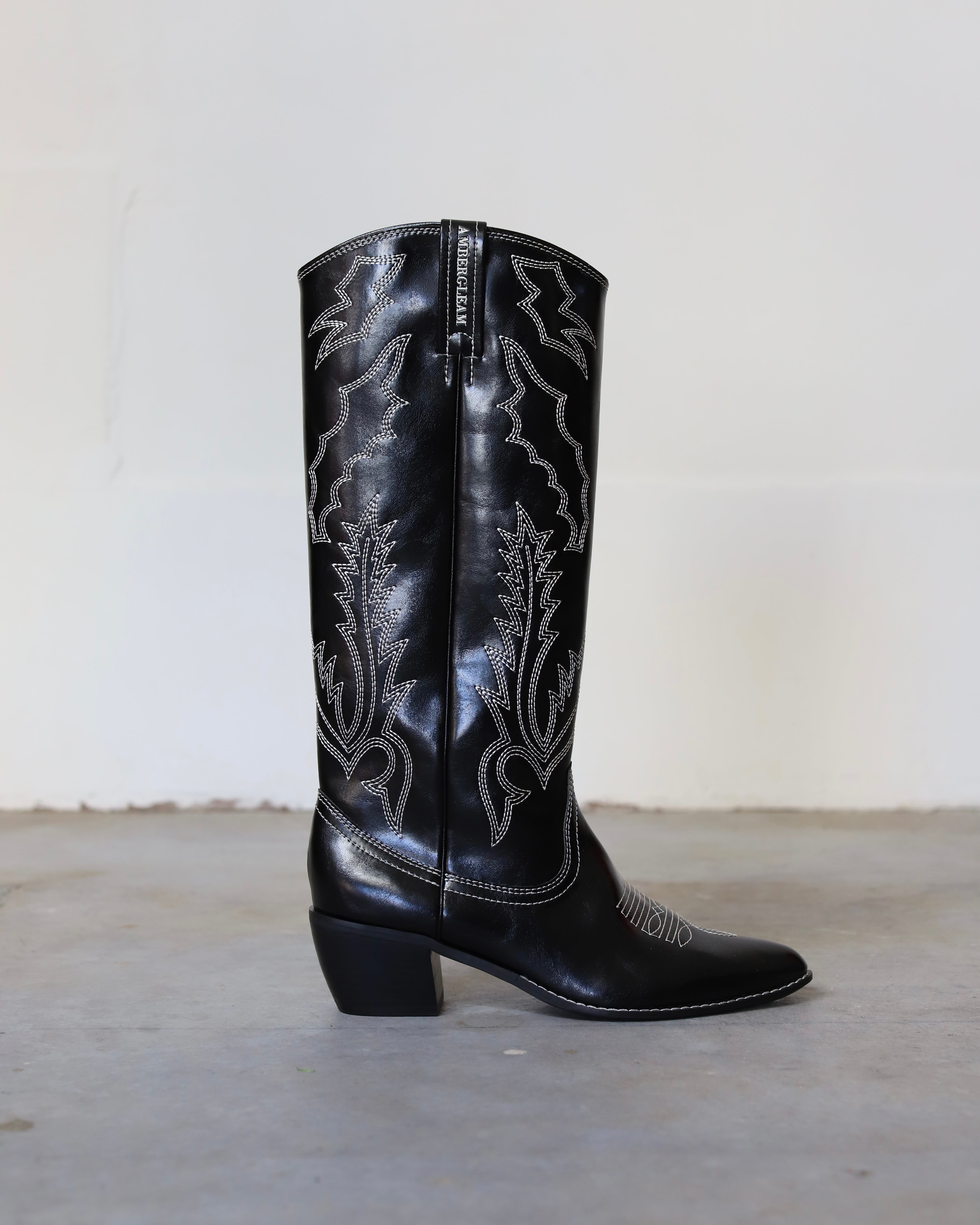 Embroidery Long Western Boots -Black Magic/ロングウエスタンブーツ