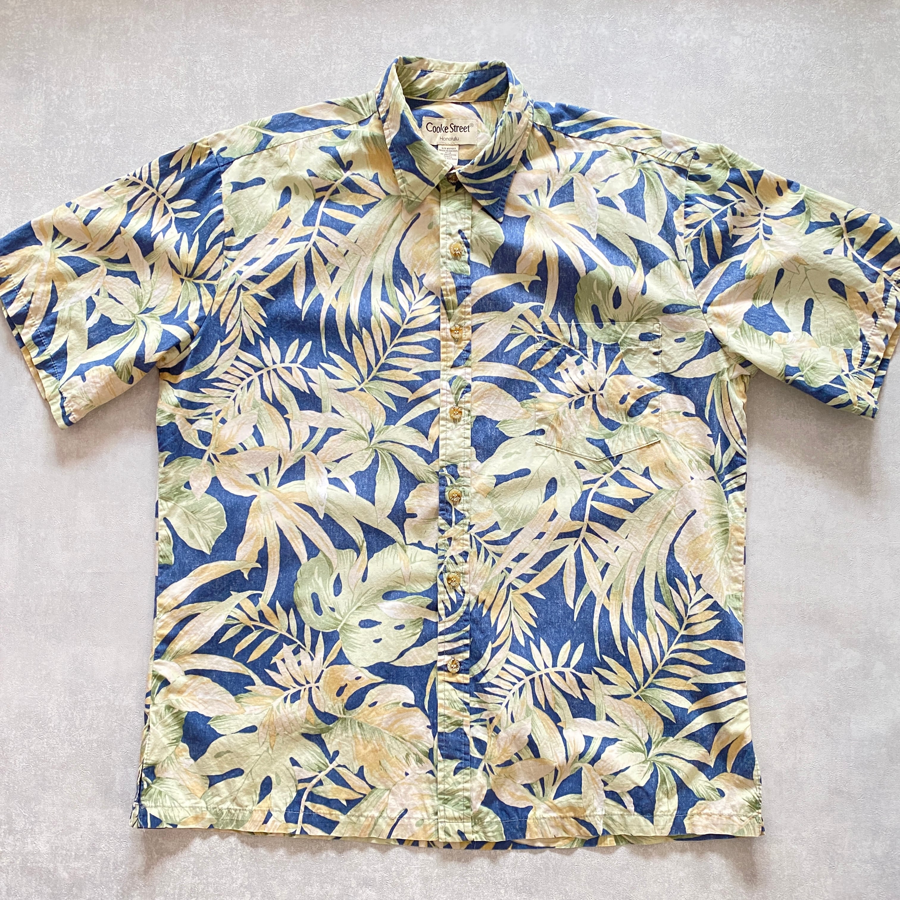 made in HAWAII usa 90s Cooke Street cotton Aloha shirt{ハワイ 