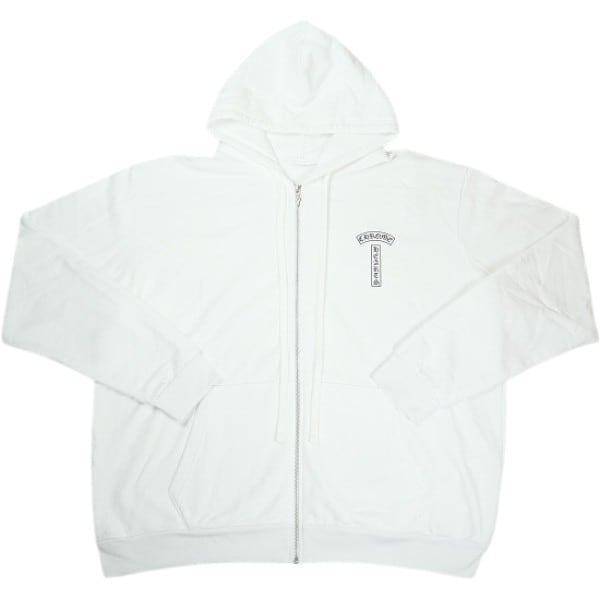 Size【XL】 CHROME HEARTS クロム・ハーツ T-BAR ZIP HOODIE WHITE