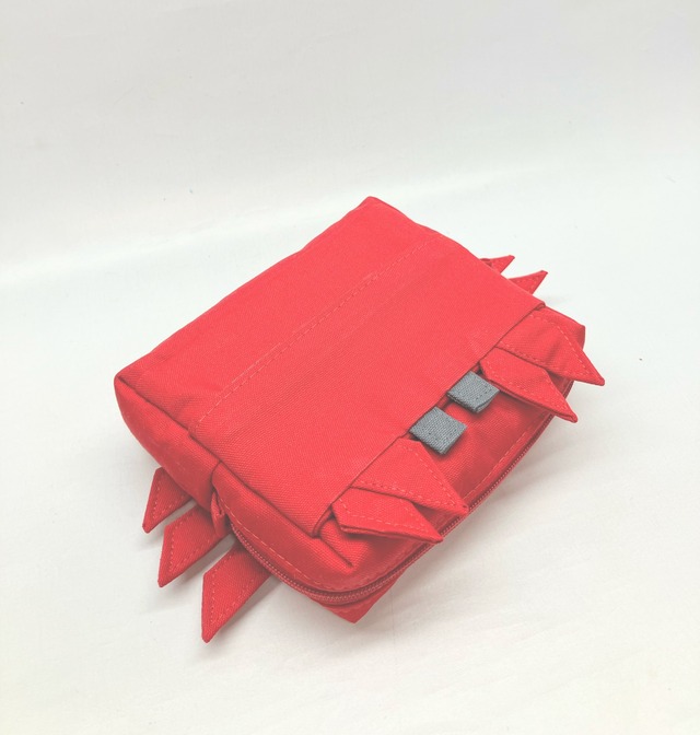ポケットティッシュケース付き　スクエアポーチ　カニ｜とりさん工房ーかわいいハンドメイドポーチ