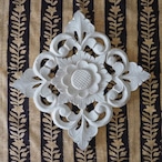 ブロックプリント生地【50cm単位】インド綿 ストライプ柄 黒×生成り #34969-BK2【再入荷】