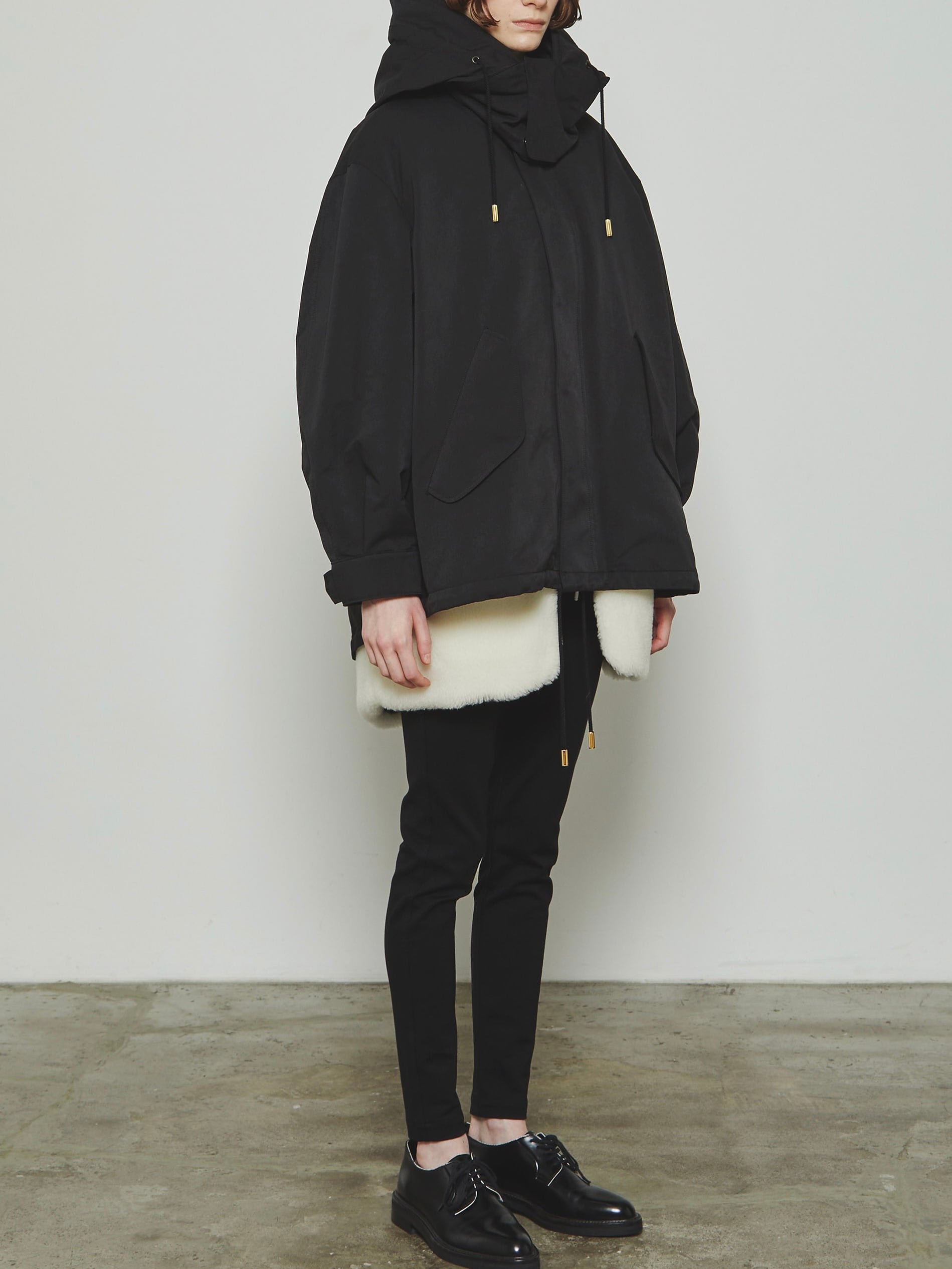 THE RERACS / THE MODS COAT LOOSE WITH LINER -BLACK×GOLD- | LA