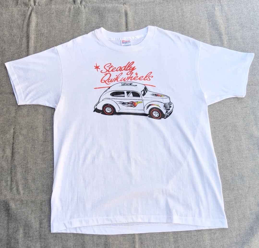 steadly quik wheels hot rod car tee 小岩店