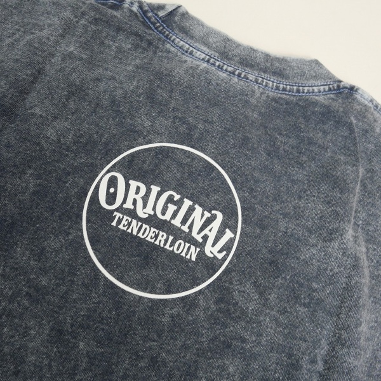 Size【XL】 TENDERLOIN テンダーロイン TEE ACID WASH XXX NAVY T 