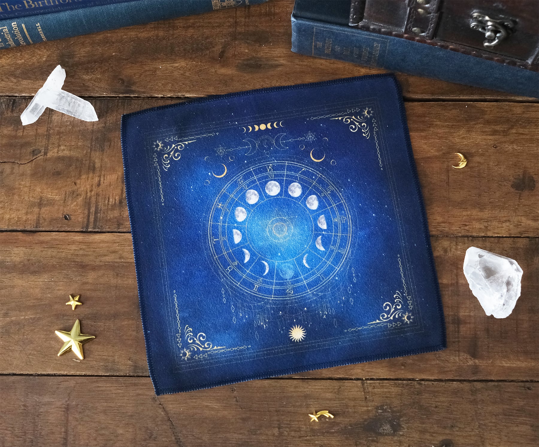 STAR JEWELRY ハンカチ タオルハンカチ 星 月 SALE】月の満ち欠け・12星座 マイクロファイバー タオル / ハンド