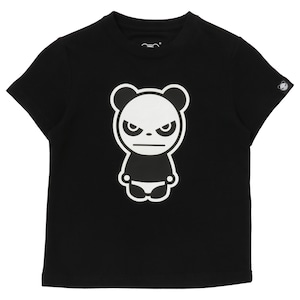 送料無料【HIPANDA ハイパンダ】キッズ Tシャツ KID'S BASIC LOGO PRINT SHORT SLEEVED T-SHIRT / WHITE・BLACK