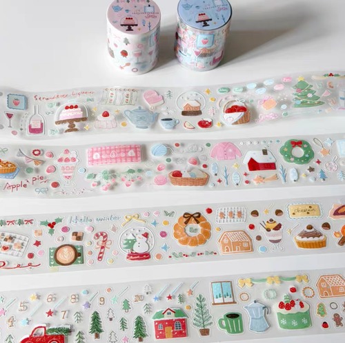 新作☆ CX71｜caicaixuanxuan 菜菜瑄瑄【盐系生活指南】型抜き PETテープ