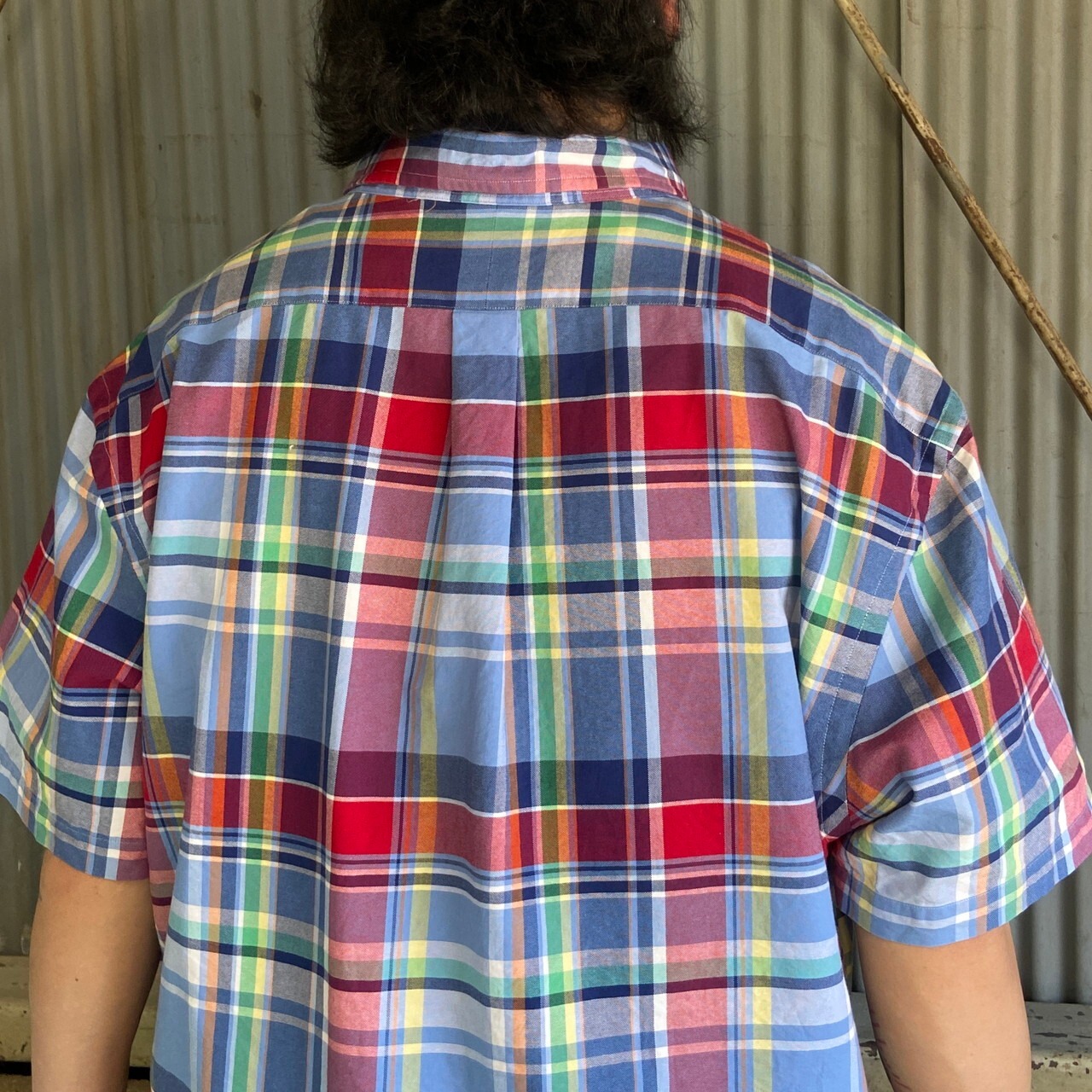 RALPH LAUREN ラルフローレン SLIM FIT マドラスチェックシャツ 半袖 