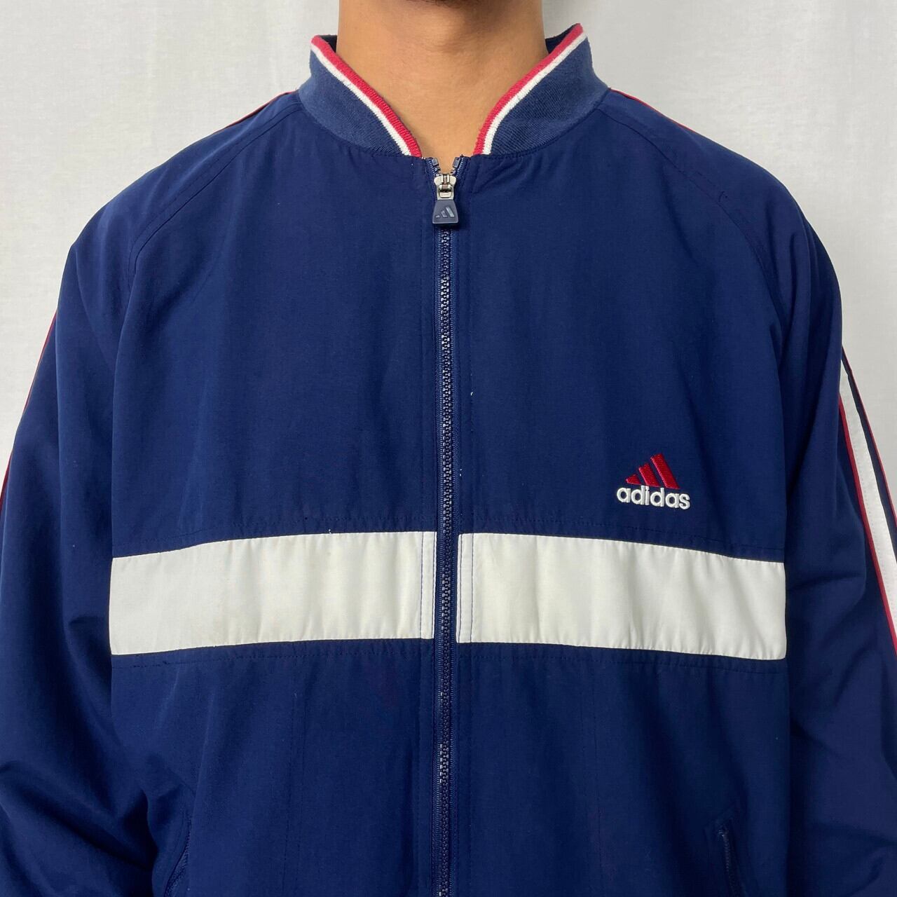 90年代 adidas アディダス パフォーマンスロゴ刺繍 ポリエステル