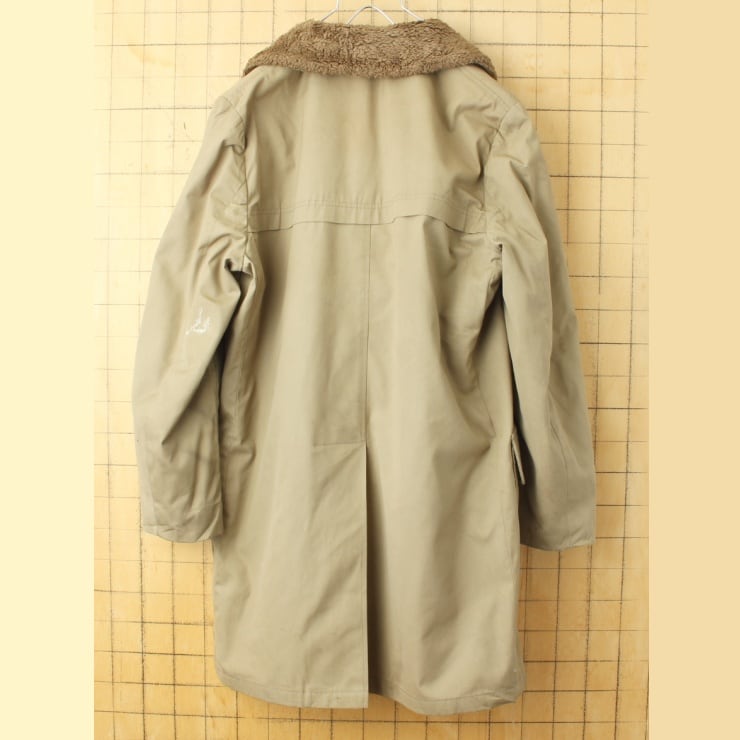 70s 80s USA Woolrich ウールリッチ ボアライナー コート ベージュ メンズL相当 アメリカ古着　112923aw62