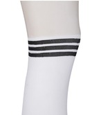 (W) TRIPLE LOGO COLOR BLOCK STOCKINGS [サイズ: F(AGDUUAC05WHF)] [カラー: WHITE]