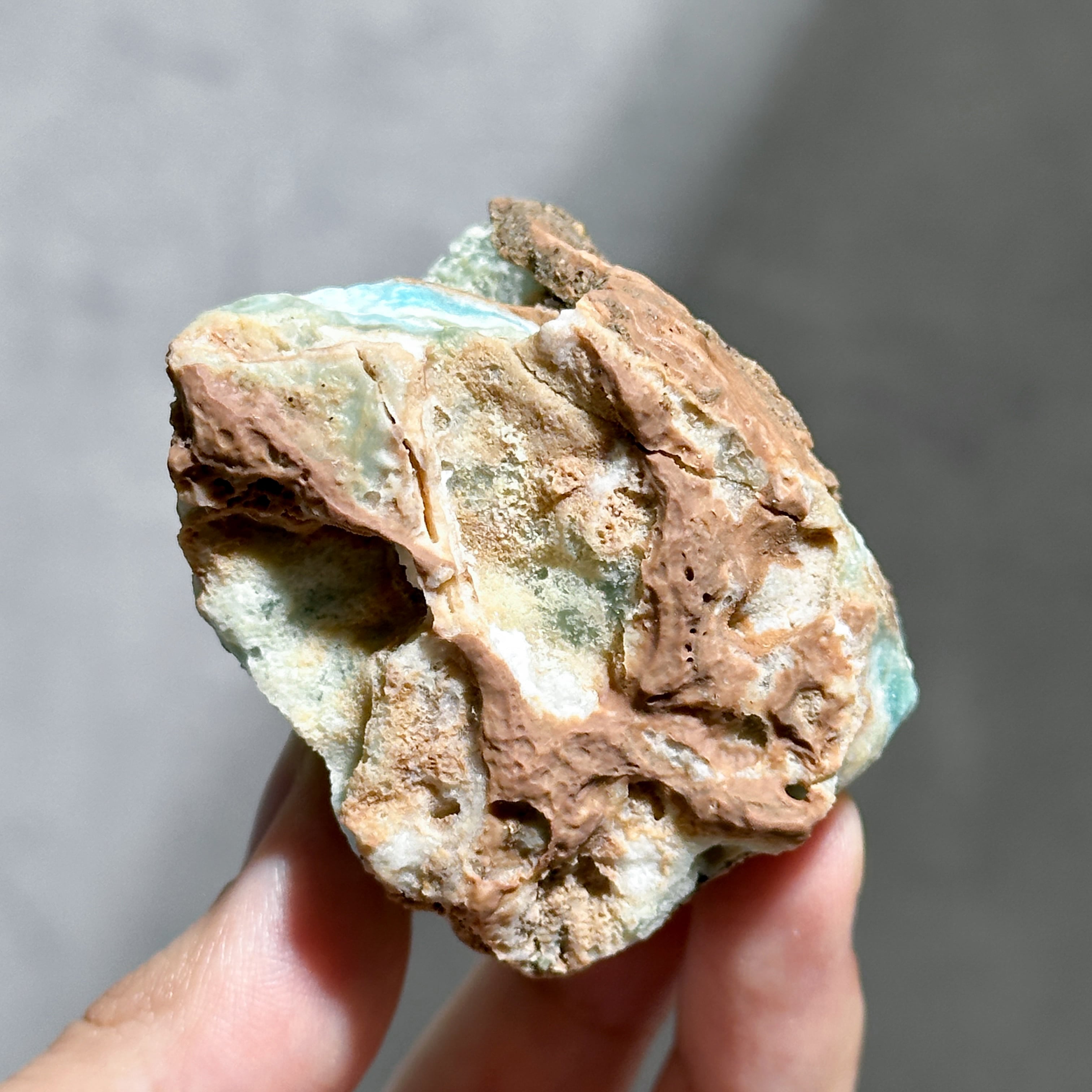 ブルーアラゴナイトユニコーン♡羽♡No.160 ブルーアラゴナイト 原石83◇ Blue Aragonite ◇天然石・鉱物