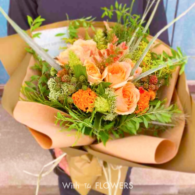 【送別の贈り物】デザイナーおまかせbouquet　11,000円（税込）