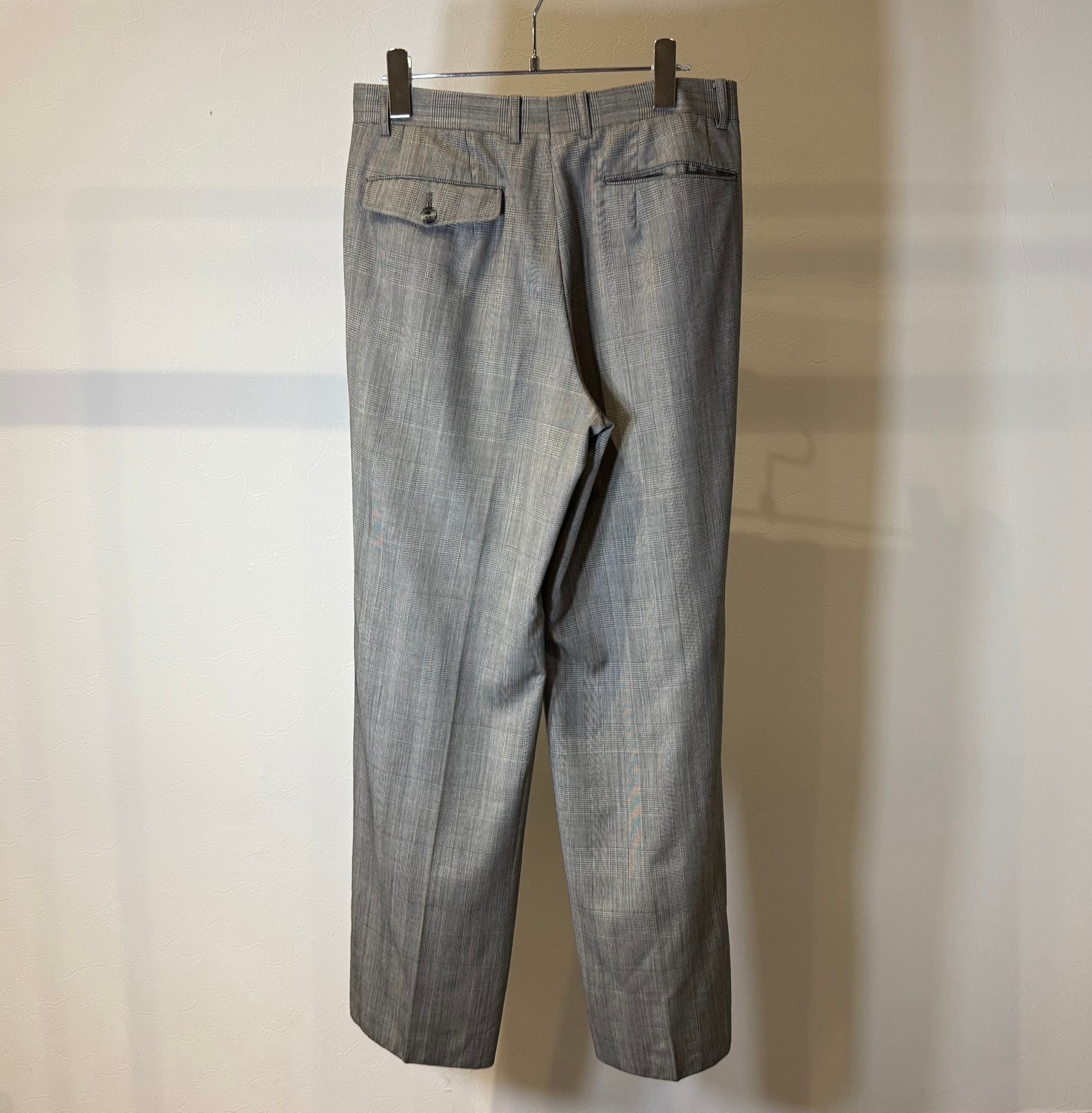 Christian Dior Glencheck 1Tuck Slacks | ancient